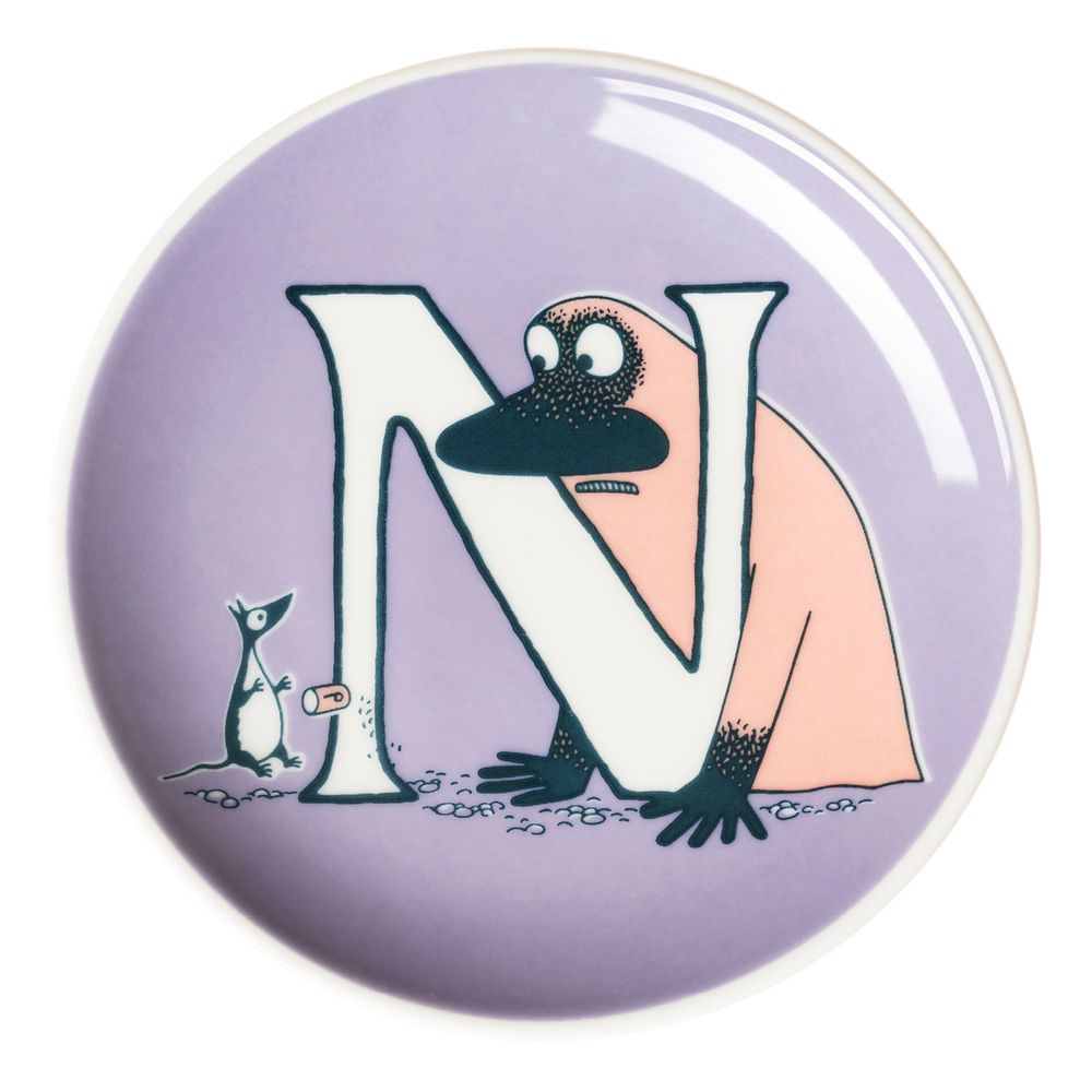 Moomin ABC Mini Plate N - The Official Moomin Shop