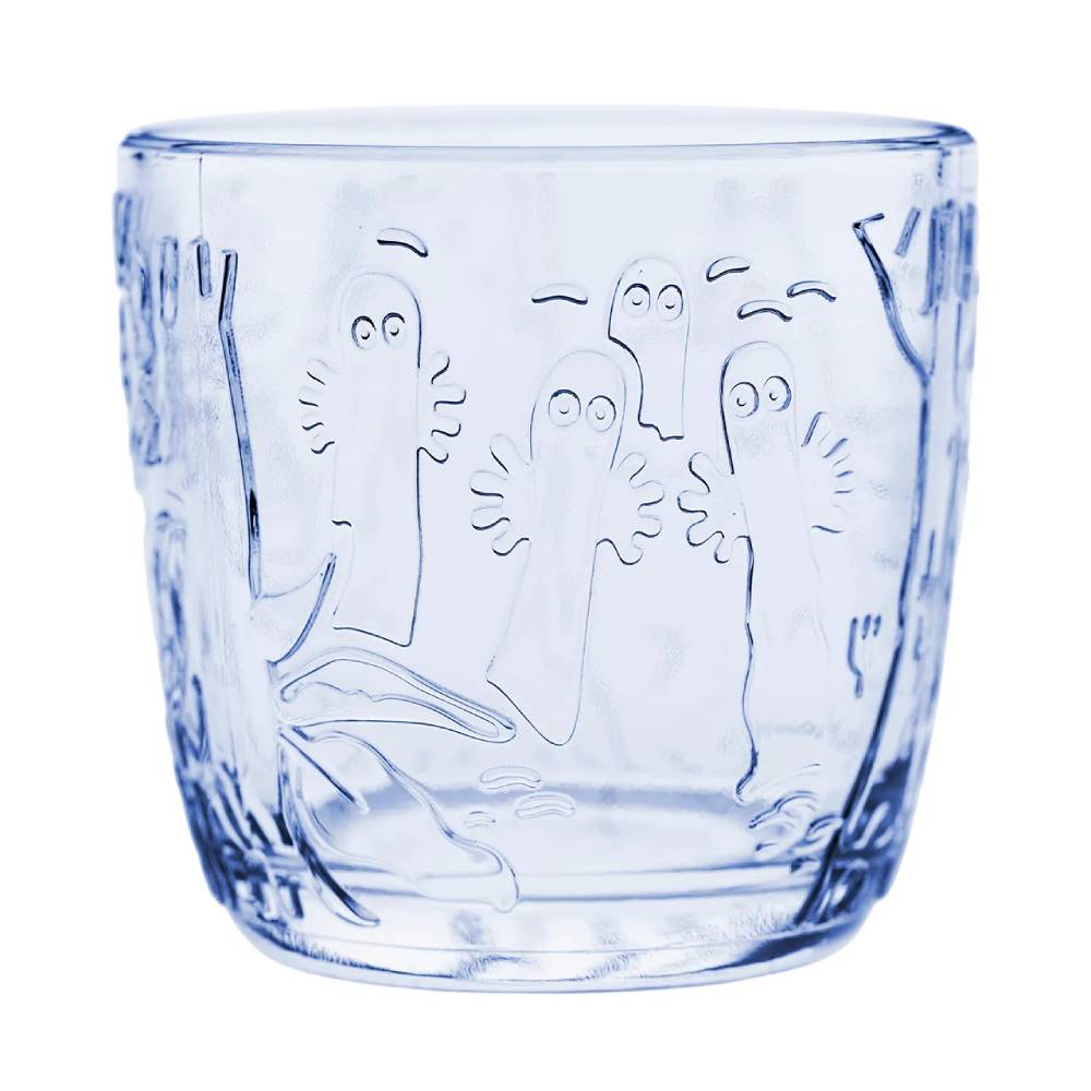 Moomin Mystical Forest Glass Tumblers Blue 2-pack - The Official Moomin Shop