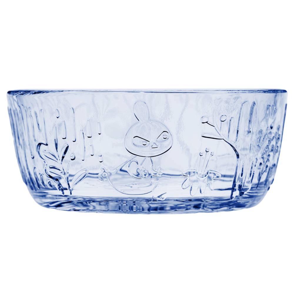 Moomin Mystical Forest Glass Bowl 35cl Blue - The Official Moomin Shop