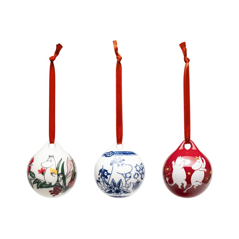 Moomin Festive Moments Annual Bauble 3set - The Official Moomin Shop