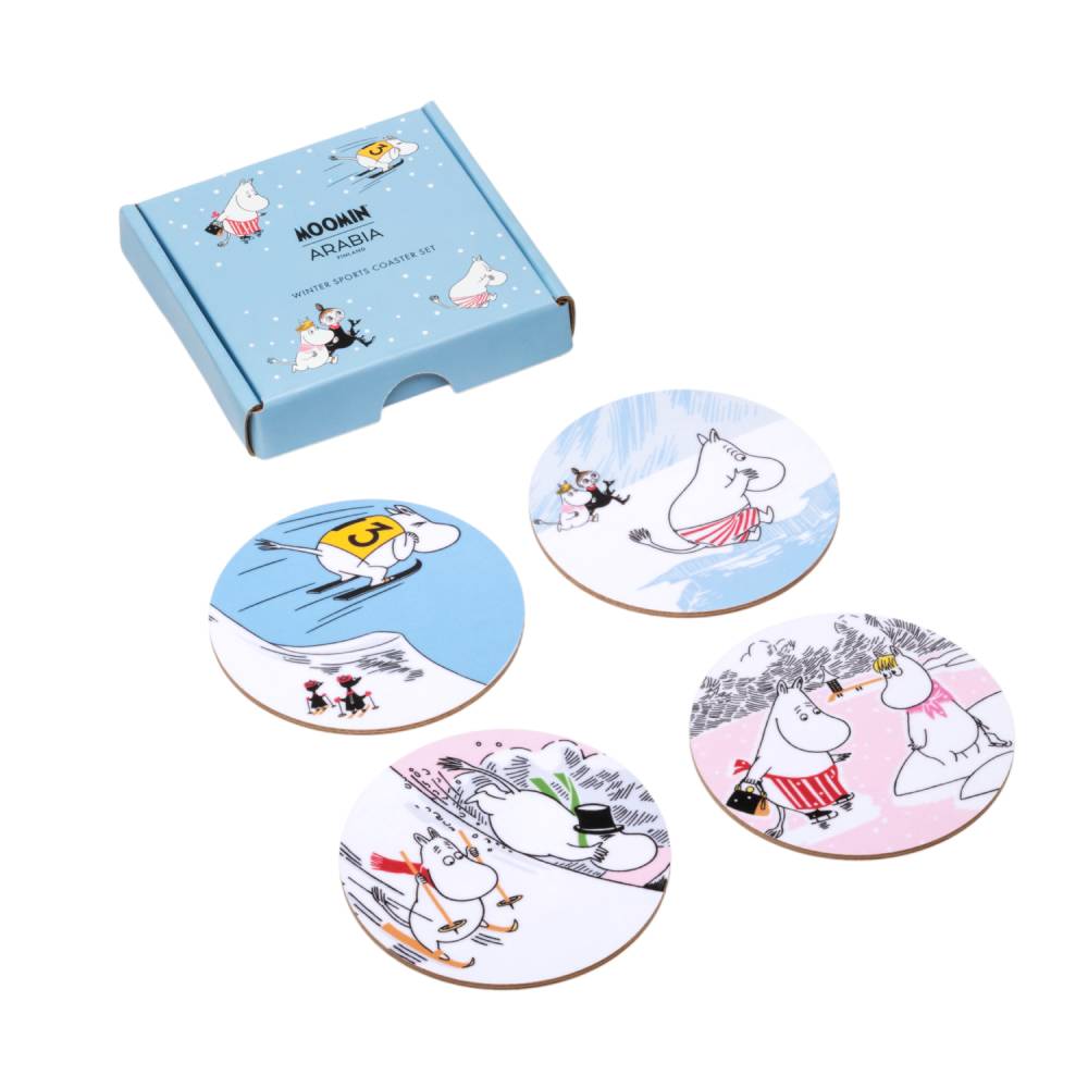 Moomin Ice Swimming Coasters 4set - The Official Moomin Shop