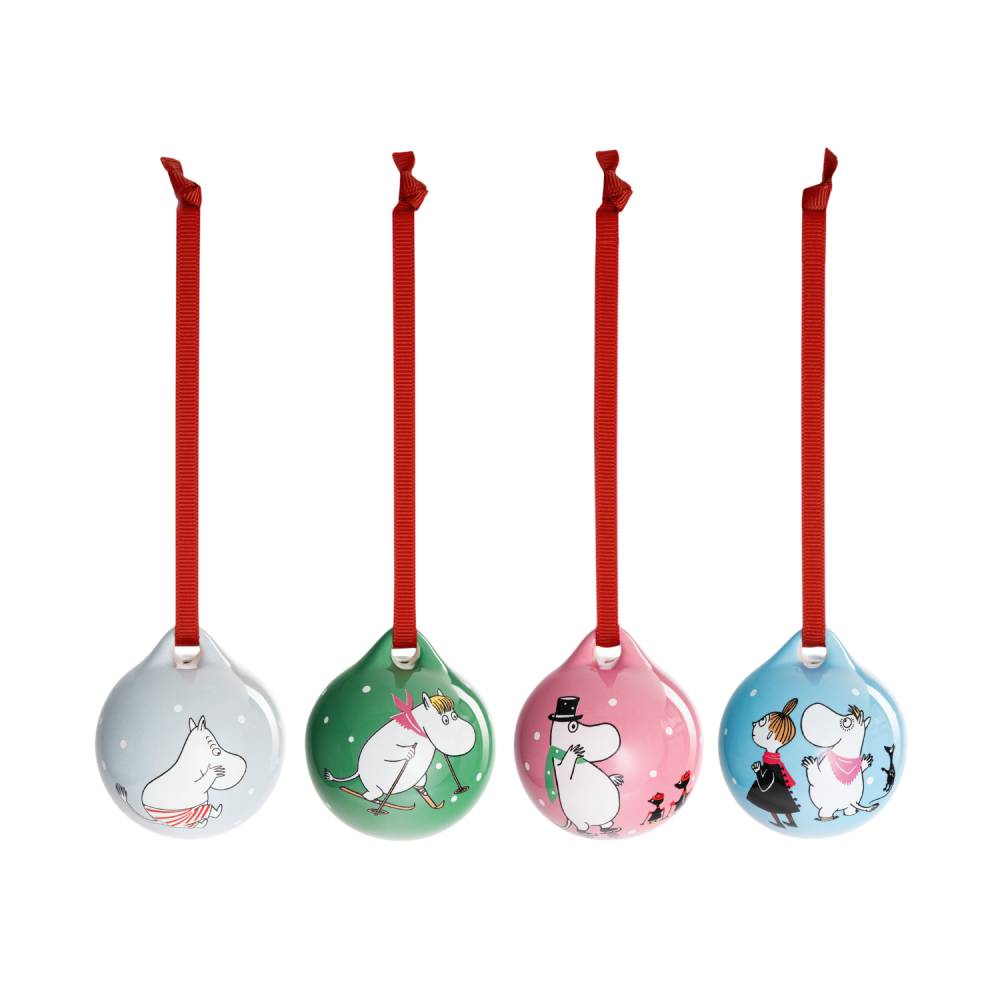 Moomin Winter Sports Baubles 4set - The Official Moomin Shop