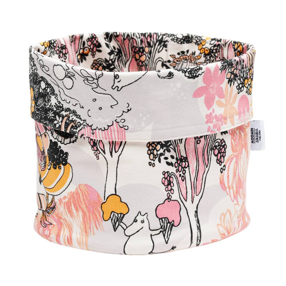 Moomin Living Room Storage Basket Pink - The Official Moomin Shop
