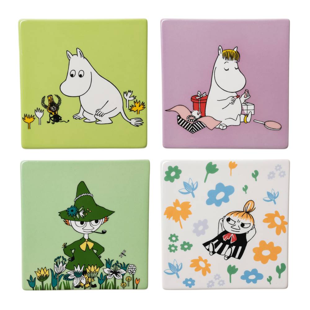 Moomin Living Room Coaster 4set - The Official Moomin Shop