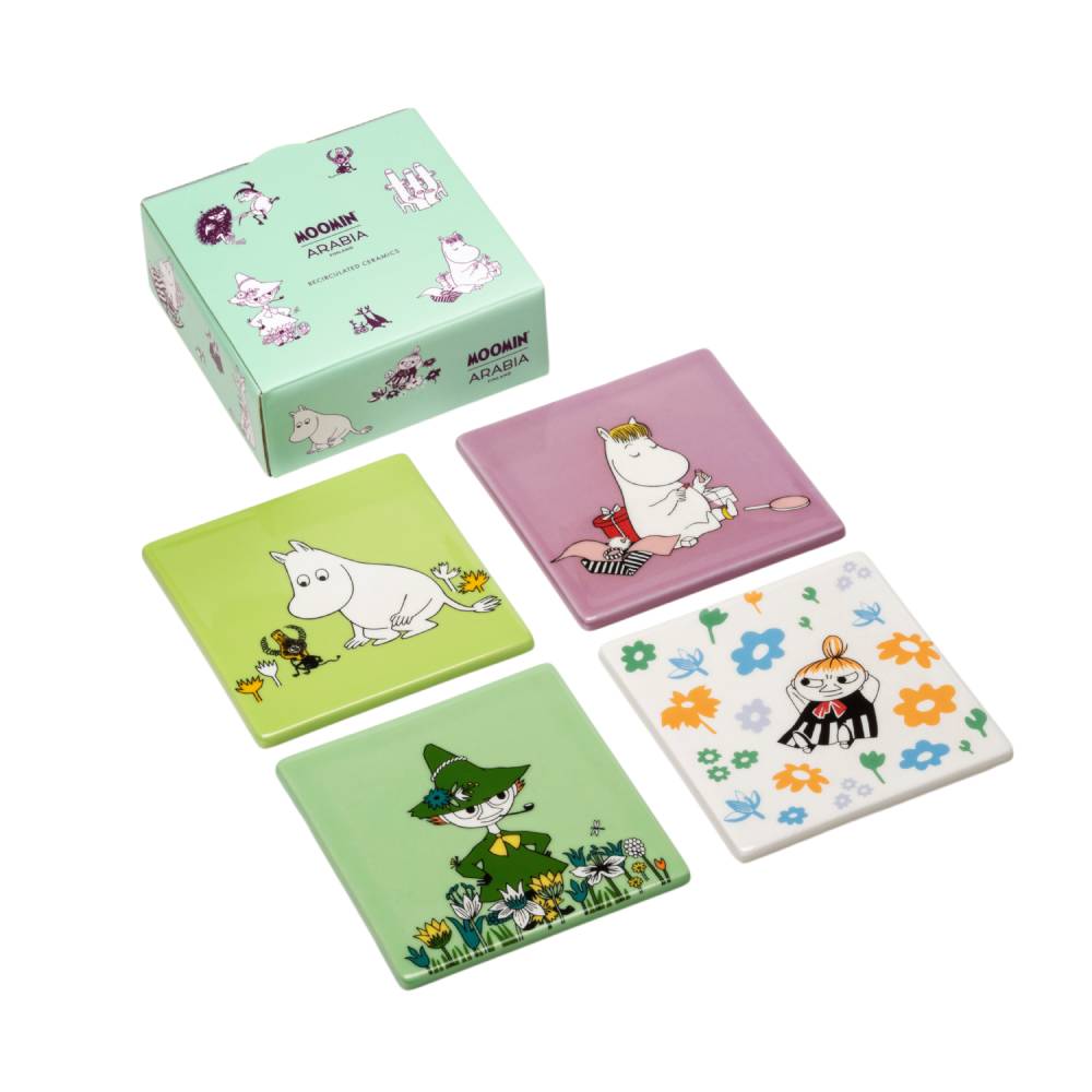 Moomin Living Room Coaster 4set - The Official Moomin Shop