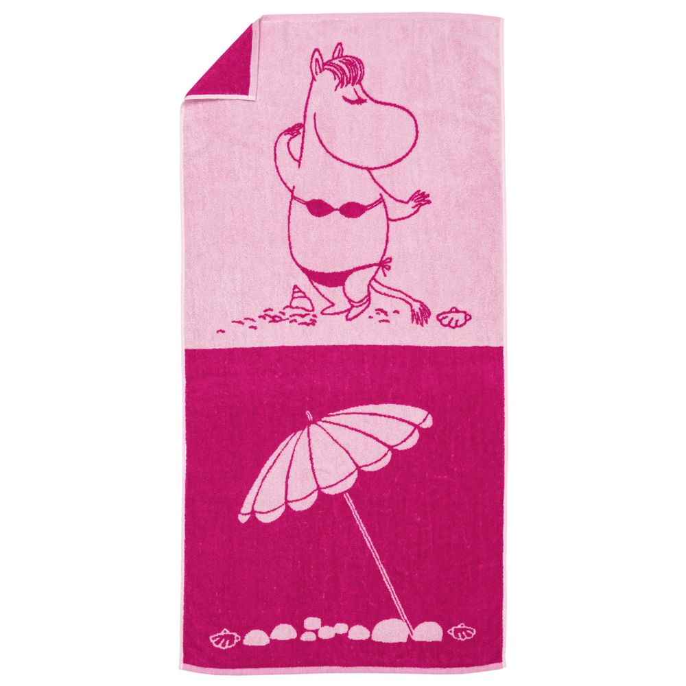 Snorkmaiden Bath Towel 70x140cm Pink - The Official Moomin Shop