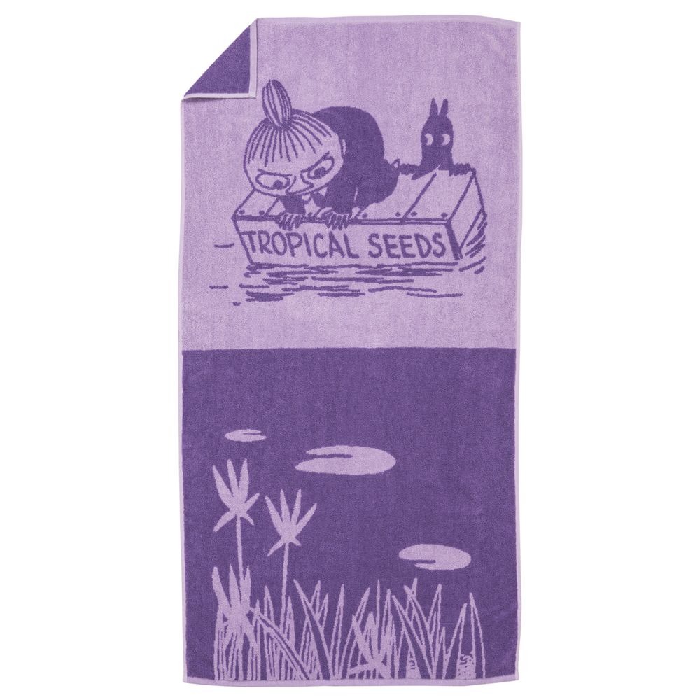 Little My Bath Towel 70x140 Purple - The Official Moomin Shop
