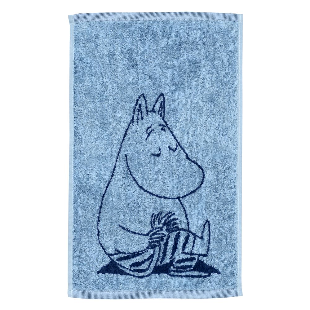 Moomintroll Hand Towel 30x50 Navy - The Official Moomin Shop