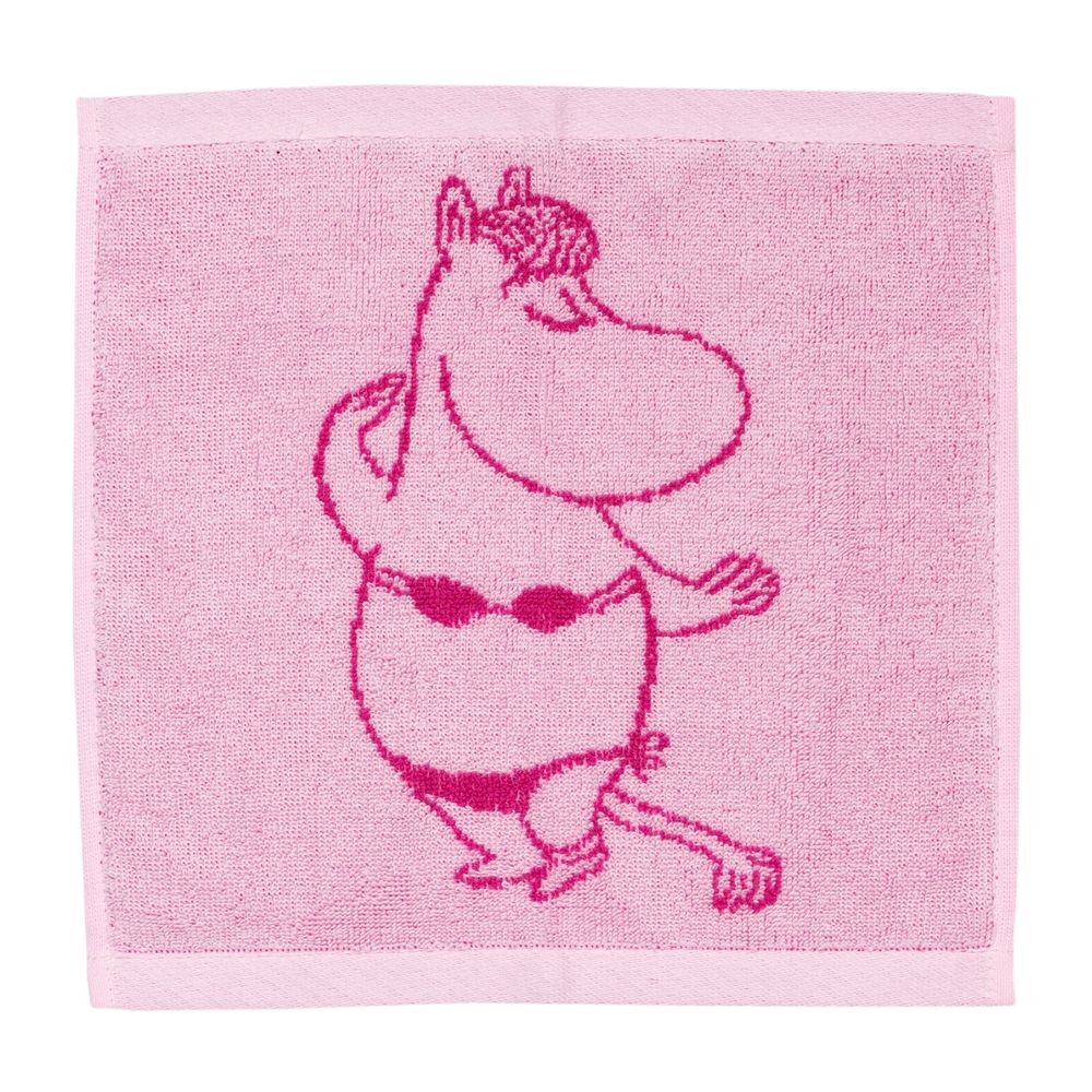 Snorkmaiden Hand Towel 25x25 Pink - The Official Moomin Shop