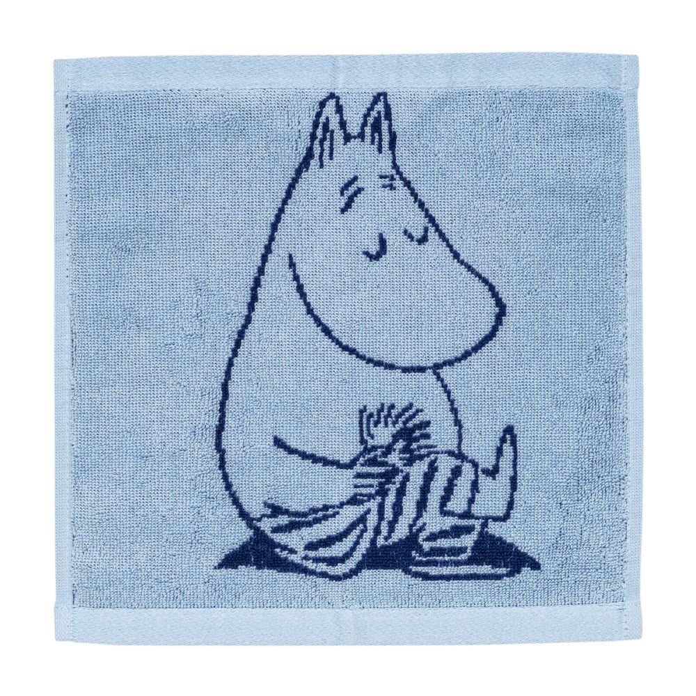Moomintroll Hand Towel 25x25 Navy - The Official Moomin Shop