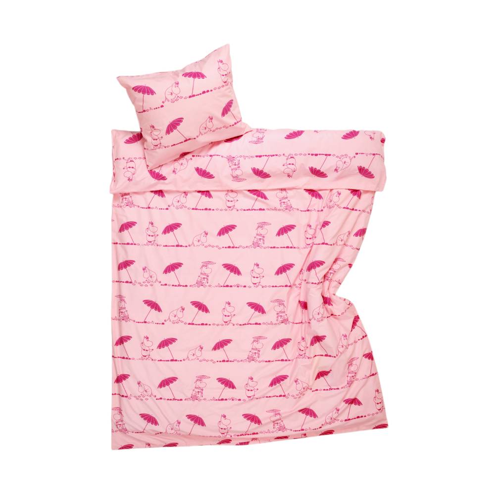 Moomin Gorgeous Bedset 150x210 Pink - The Official Moomin Shop