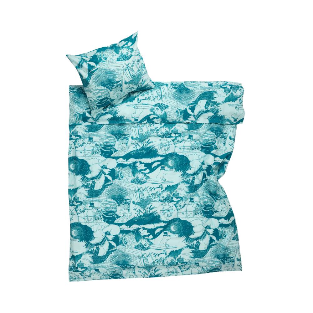 Moomin Sailing Bedset 150x210 - The Official Moomin Shop