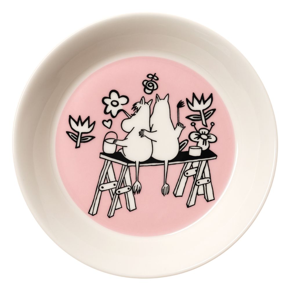 Moomin Love 30 Saucer 15cm Pink - The Official Moomin Shop