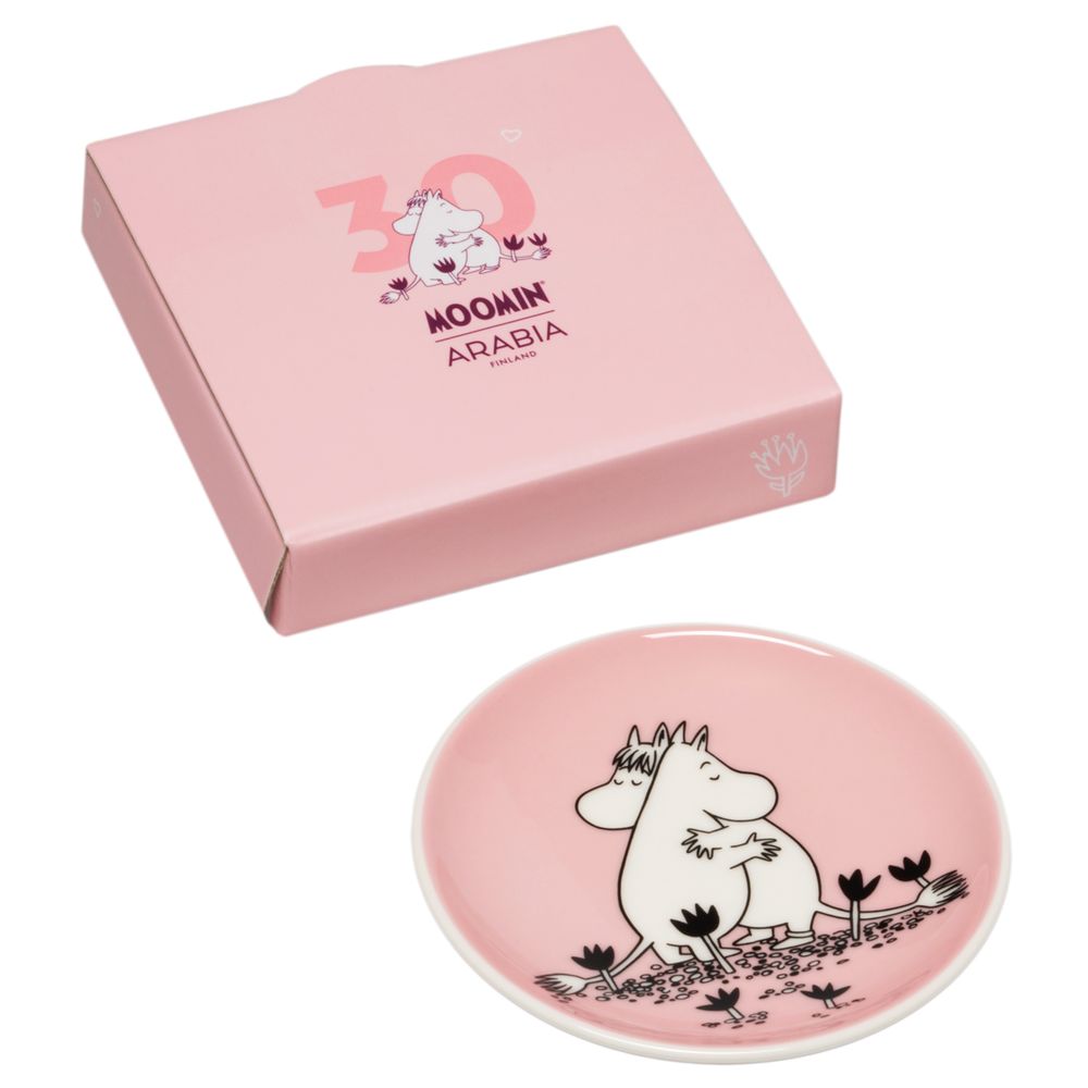 Moomin Love 30 Mini Plate 10.5cm Box Pink - The Official Moomin Shop
