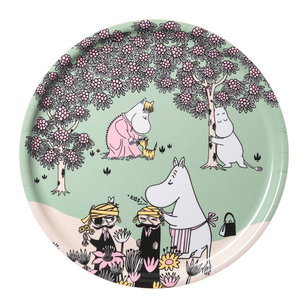 Moomin Loving Care Tray 35cm Green - The Official Moomin Shop