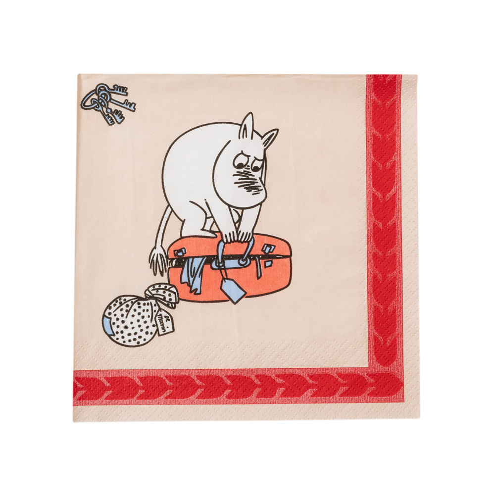 Moomin Holiday Rush Napkin 33cm - The Official Moomin Shop