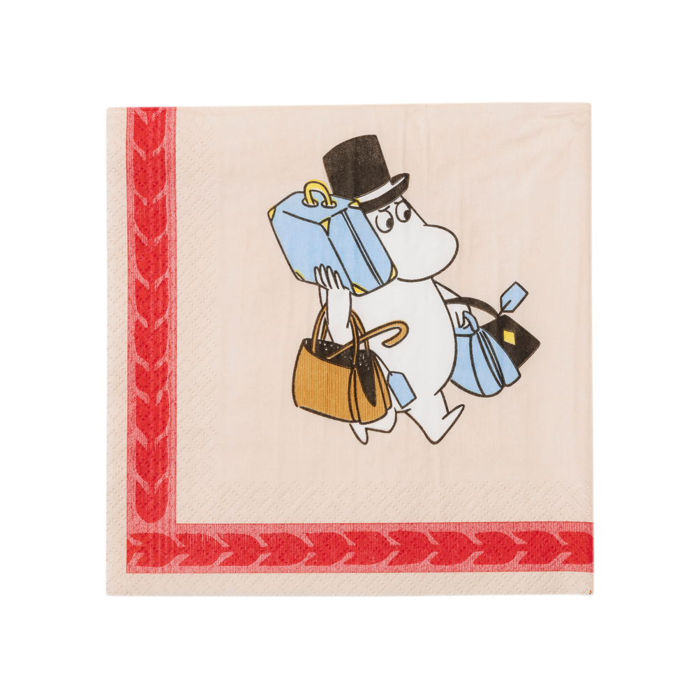 Moomin Holiday Rush Napkin 33cm - The Official Moomin Shop