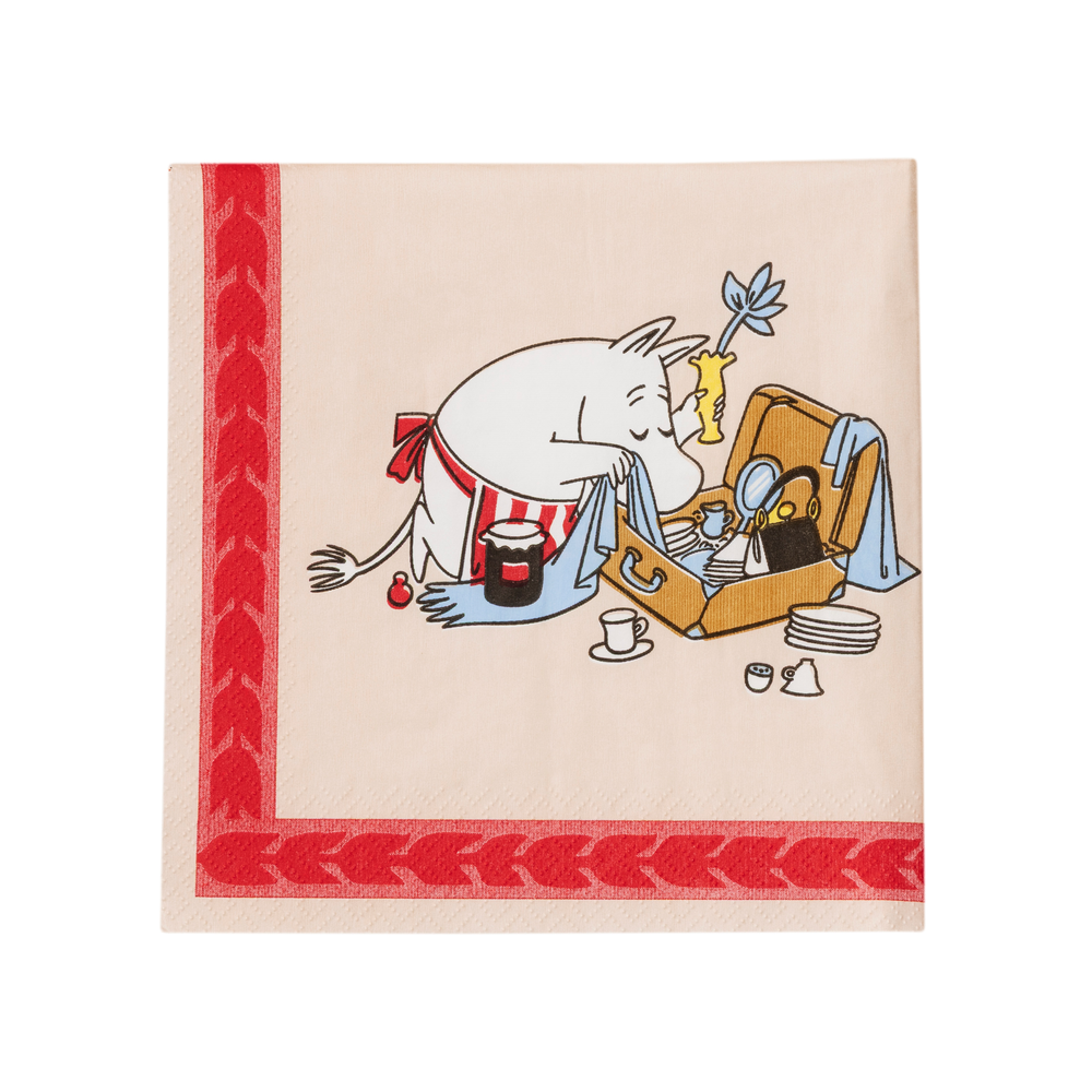 Moomin Holiday Rush Napkin 33cm - The Official Moomin Shop