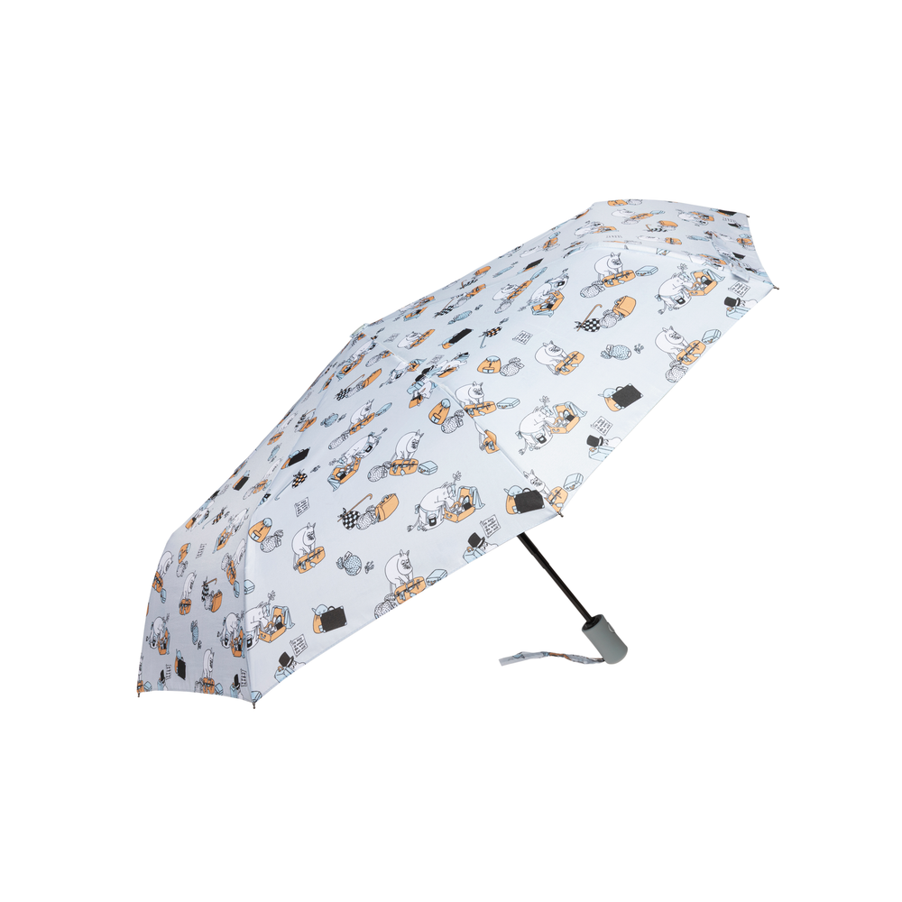 Moomin Holiday Rush Umbrella White - The Official Moomin Shop