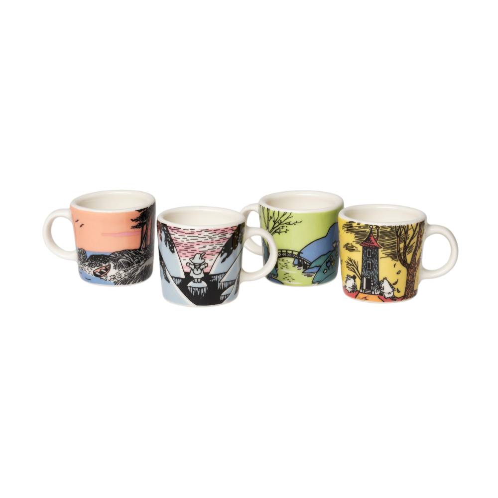 Moomin's Day Mini Mug Set 4pc - The Official Moomin Shop