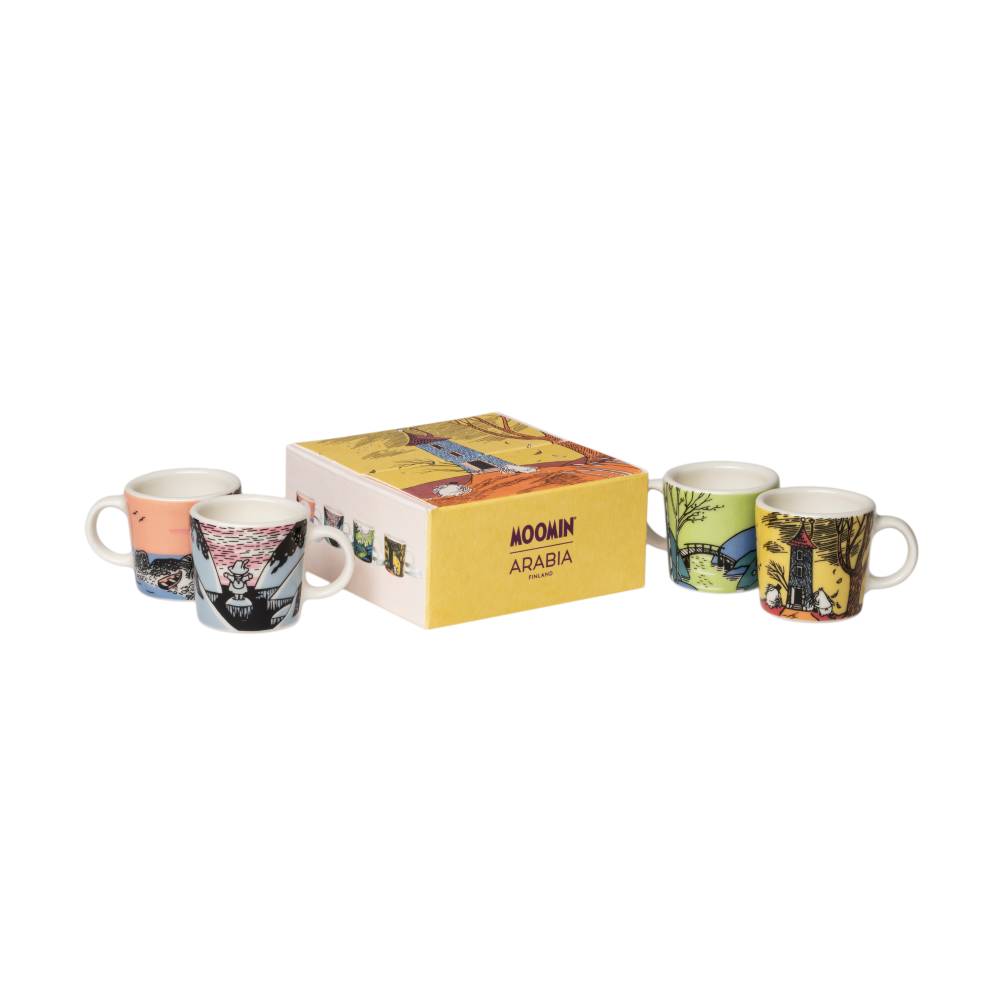 Moomin's Day Mini Mug Set 4pc - The Official Moomin Shop