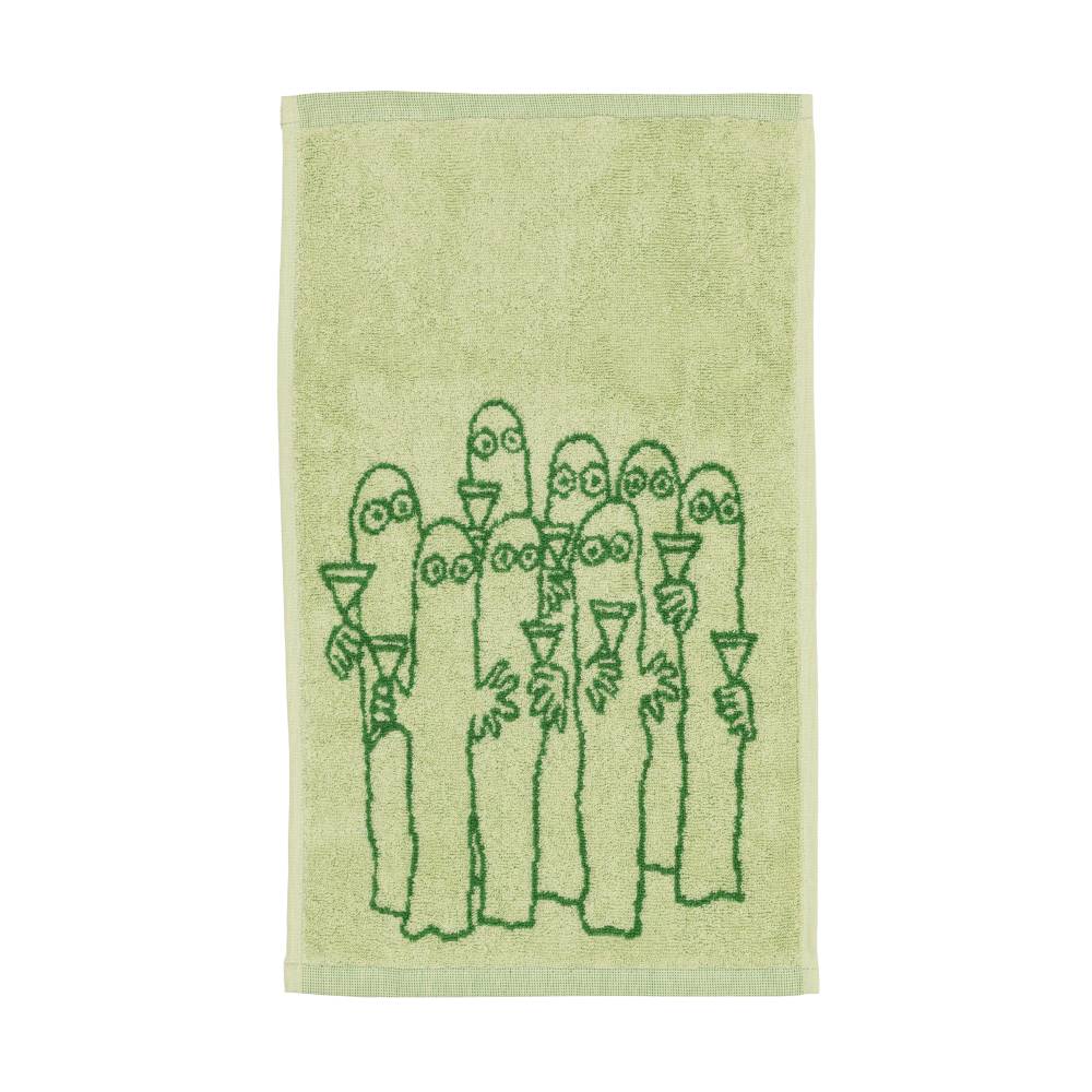 Hattifatteners Hand Towel 30x50cm Green - The Official Moomin Shop