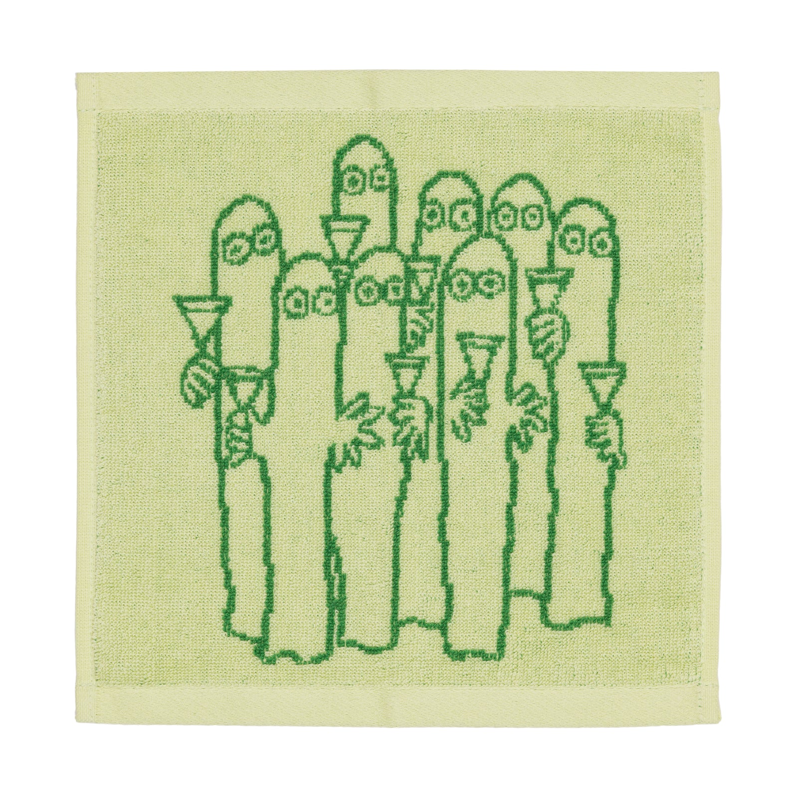 Hattifatteners Hand Towel 25x25cm Green - The Official Moomin Shop