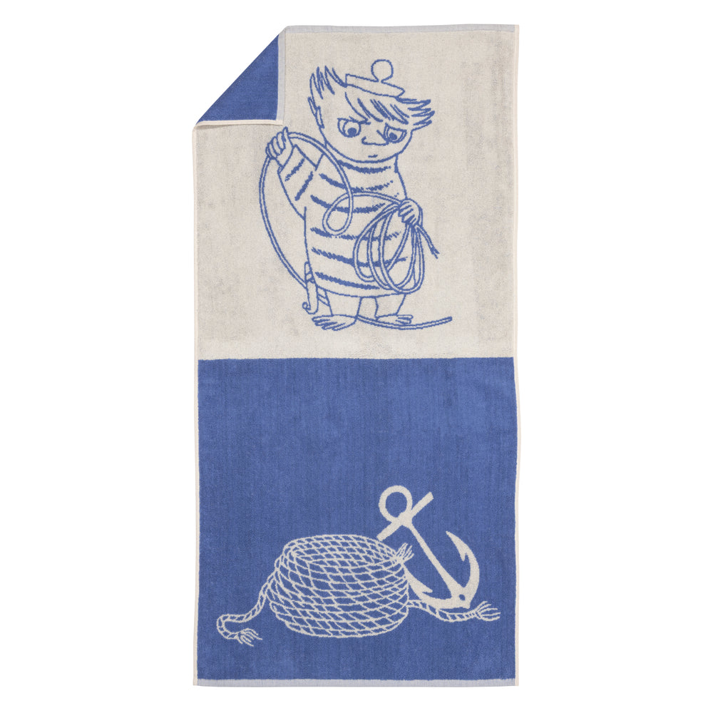 Too-Ticky Bath Towel 70x140cm Blue - The Official Moomin Shop