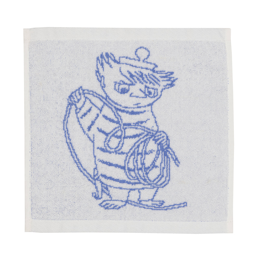 Too-Ticky Hand Towel 25x25cm Blue - The Official Moomin Shop