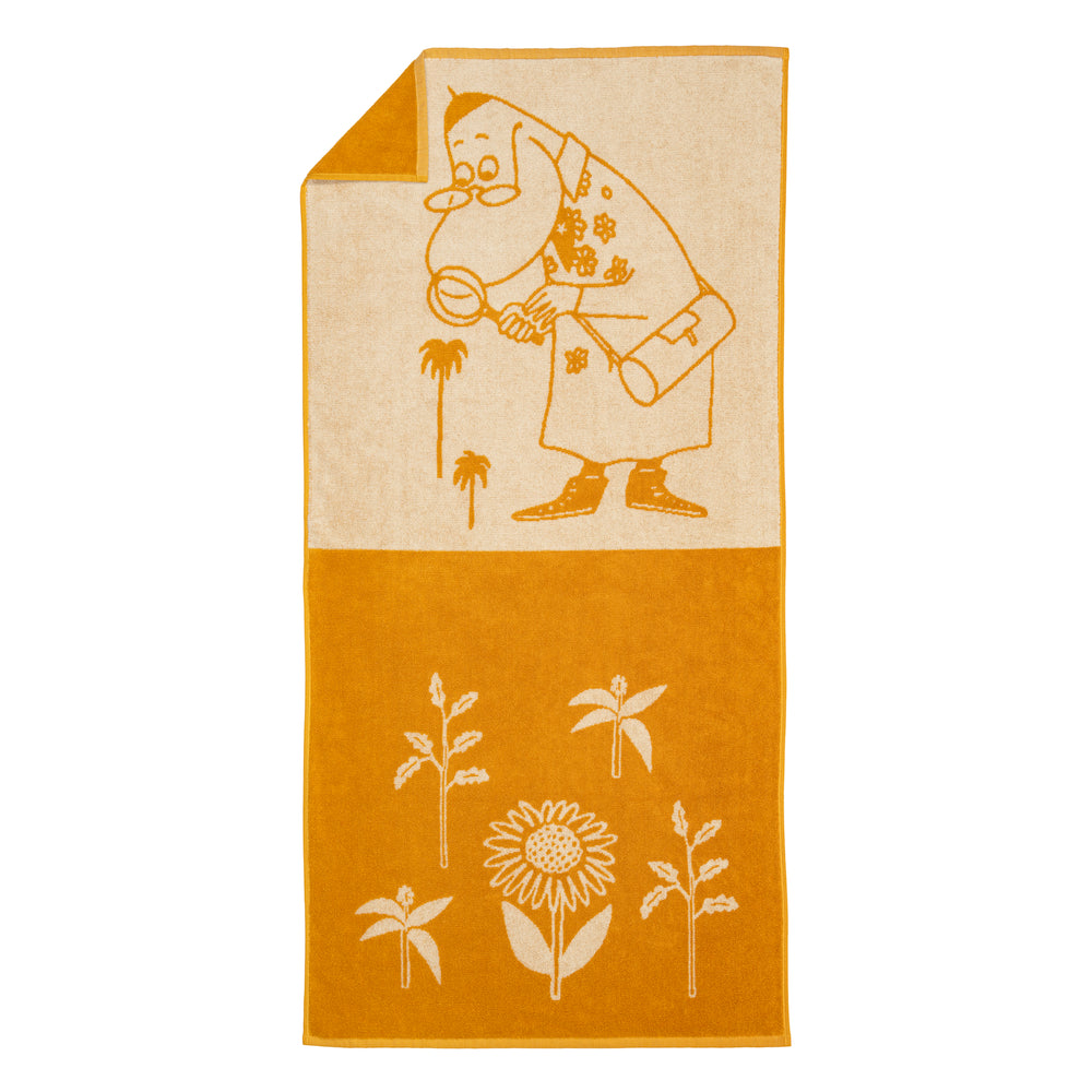 Hemulen Bath Towel 70x140cm Ochre - The Official Moomin Shop