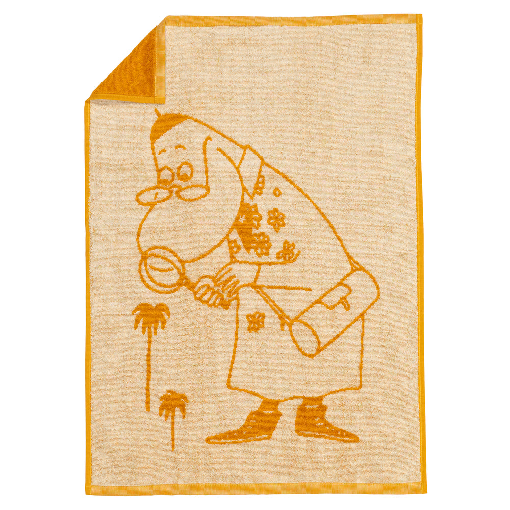 Hemulen Hand Towel 50x70cm Ochre - The Official Moomin Shop