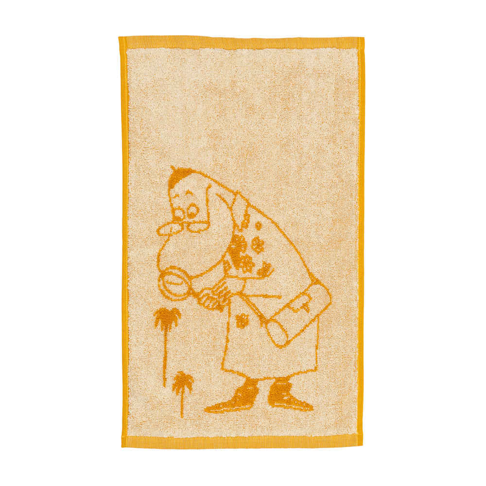 Hemulen Hand Towel 30x50cm Ochre - The Official Moomin Shop