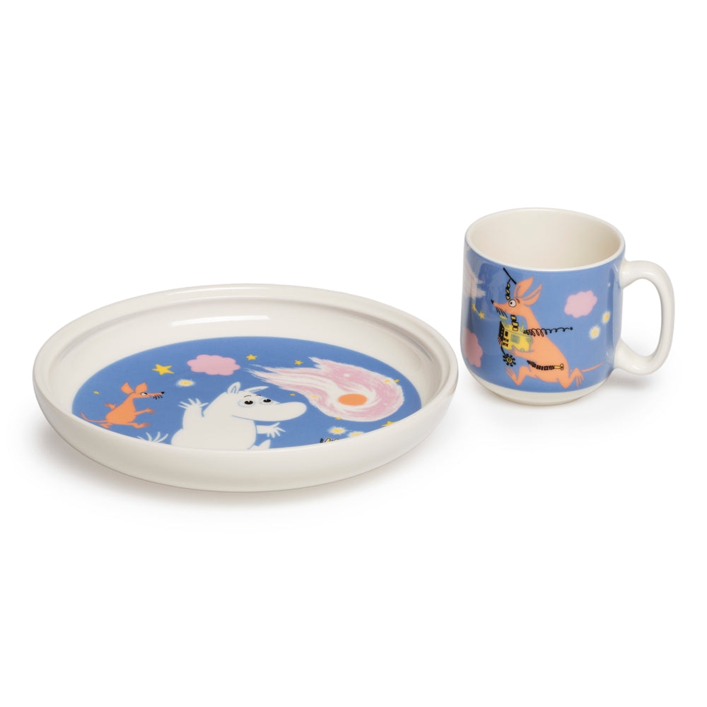 Moomin Space Adventure Children's Dining Set Blue - The Official Moomin Shop