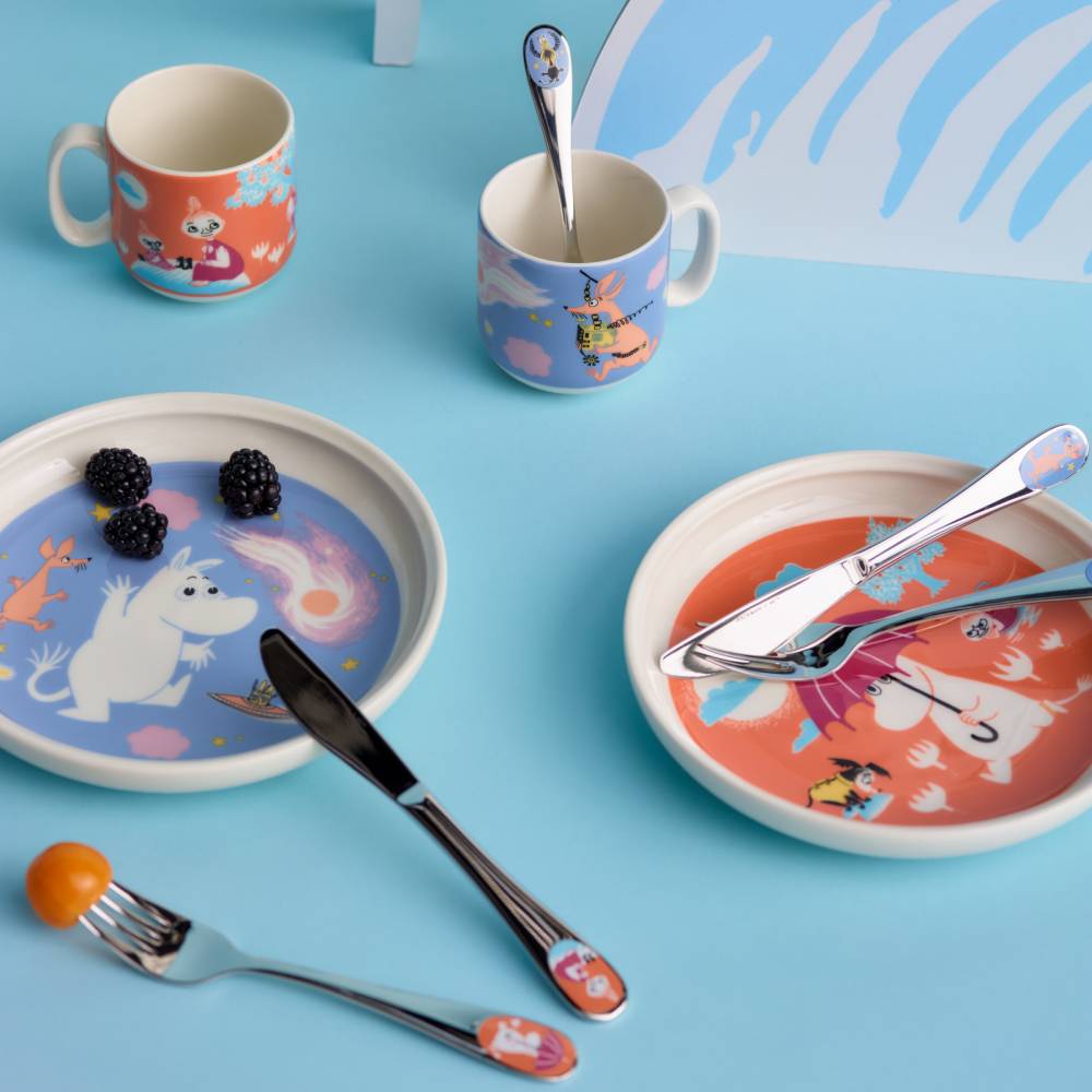 Moomin Under The Umbrella Children's Cutlery 4-Set - The Official Moomin Shop