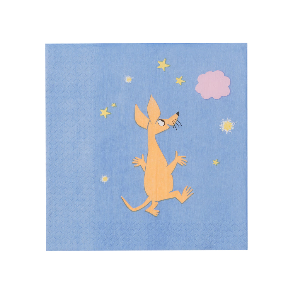 Moomin Space Adventure Napkin 33cm Blue - The Official Moomin Shop