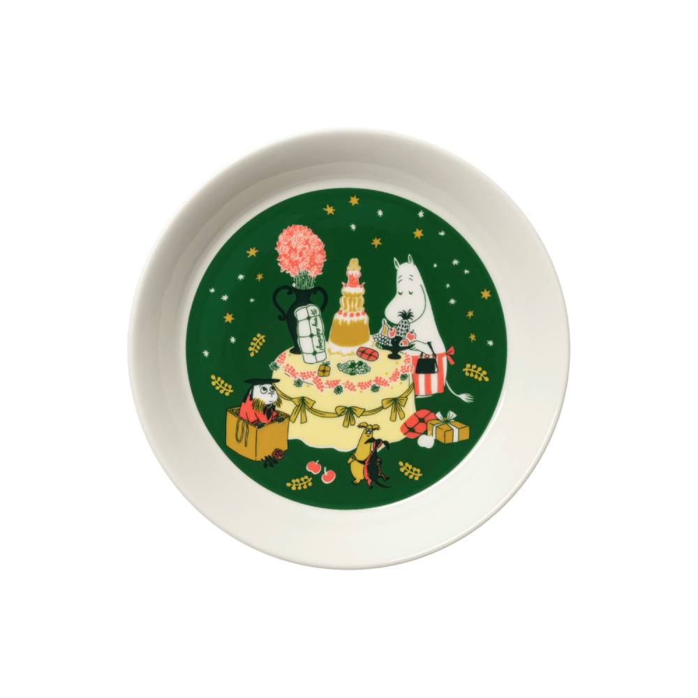 Moomin Gift Of Love Plate 19cm Green - The Official Moomin Shop