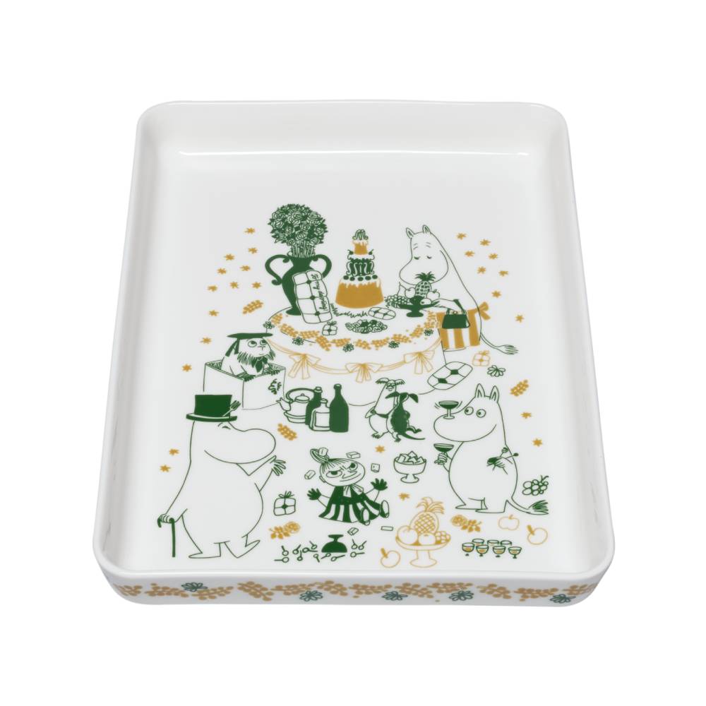 Moomin Gift Of Love Serving Plate 24x32cm White - The Official Moomin Shop