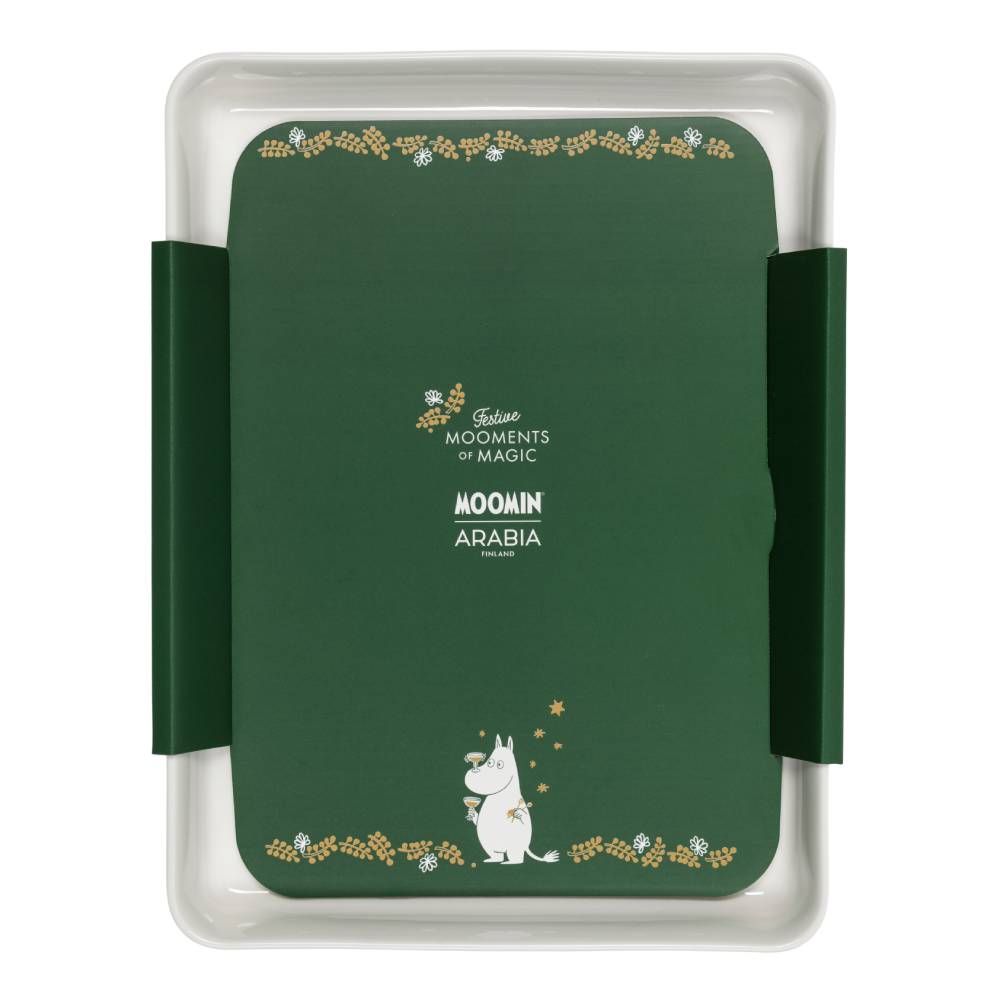 Moomin Gift Of Love Serving Plate 24x32cm White - The Official Moomin Shop