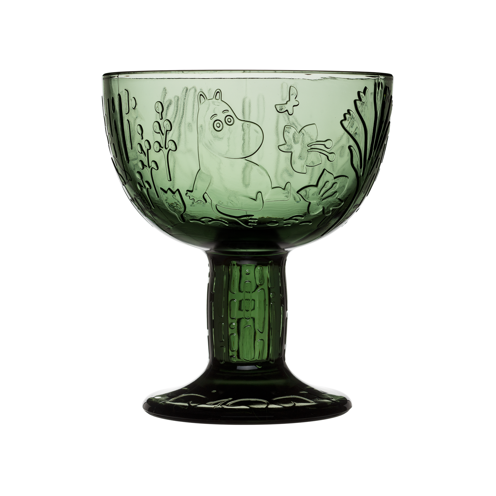 Moomin Mystical Forest Glass Serving Bowl Green - The Official Moomin Shop
