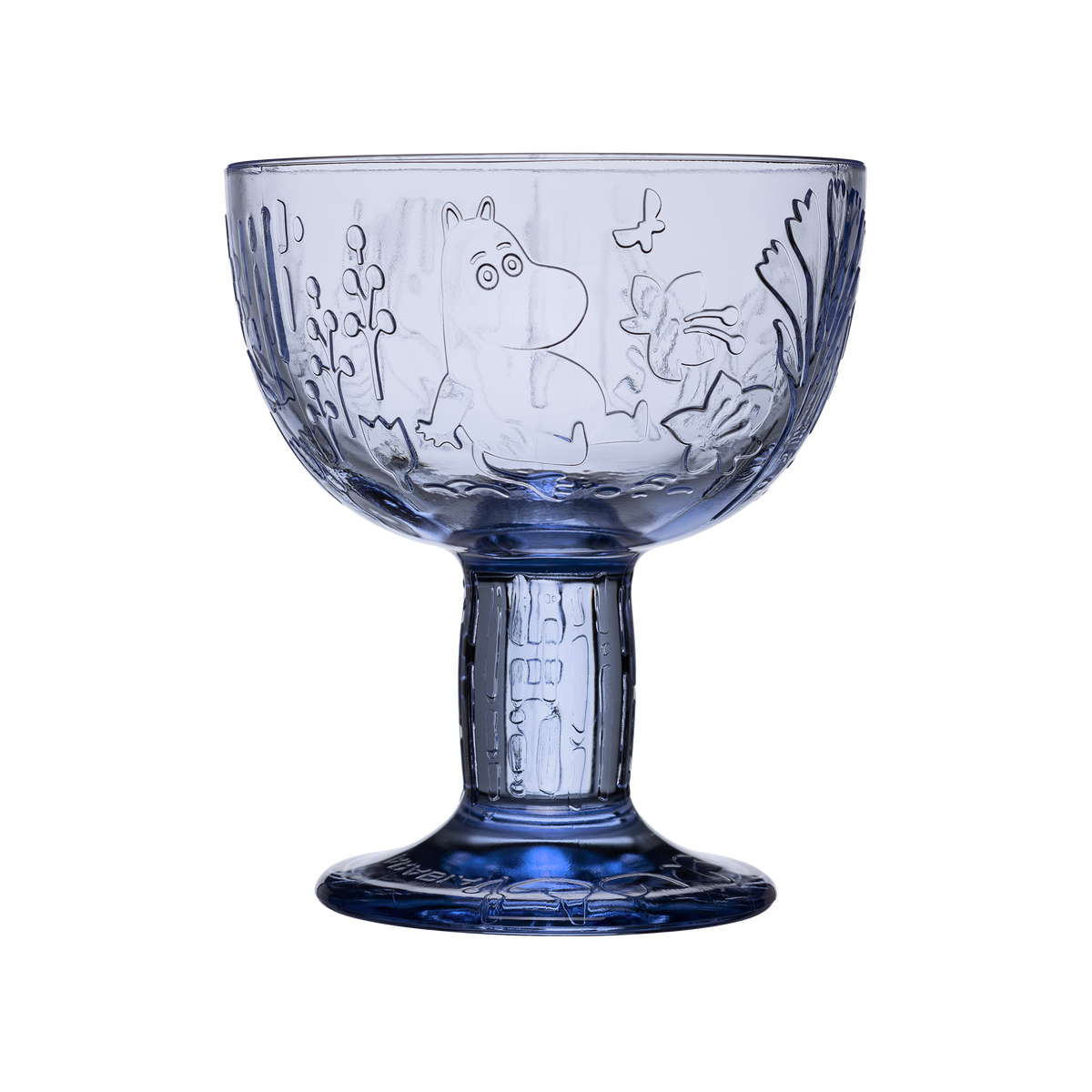 Moomin Mystical Forest Glass Serving Bowl Blue - The Official Moomin Shop