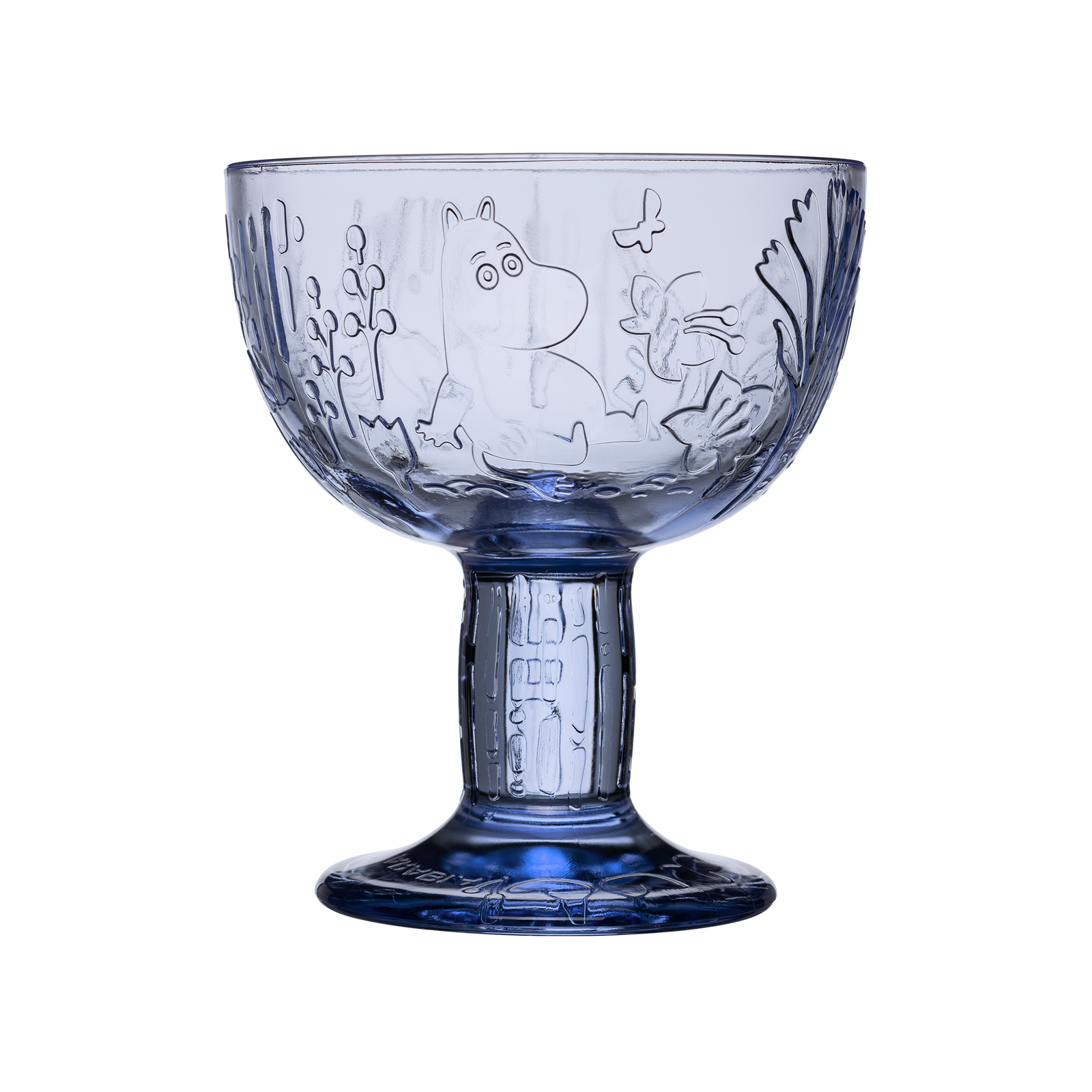 Moomin Mystical Forest Glass Serving Bowl Blue - The Official Moomin Shop