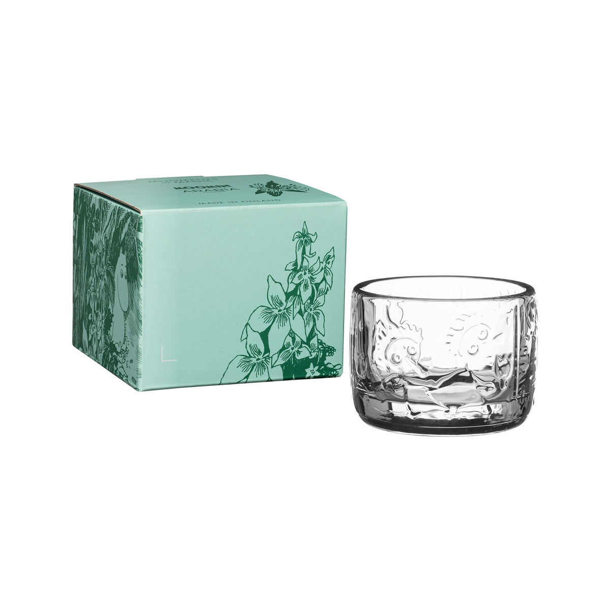 Moomin Mystical Forest Glass Candle Holder - The Official Moomin Shop