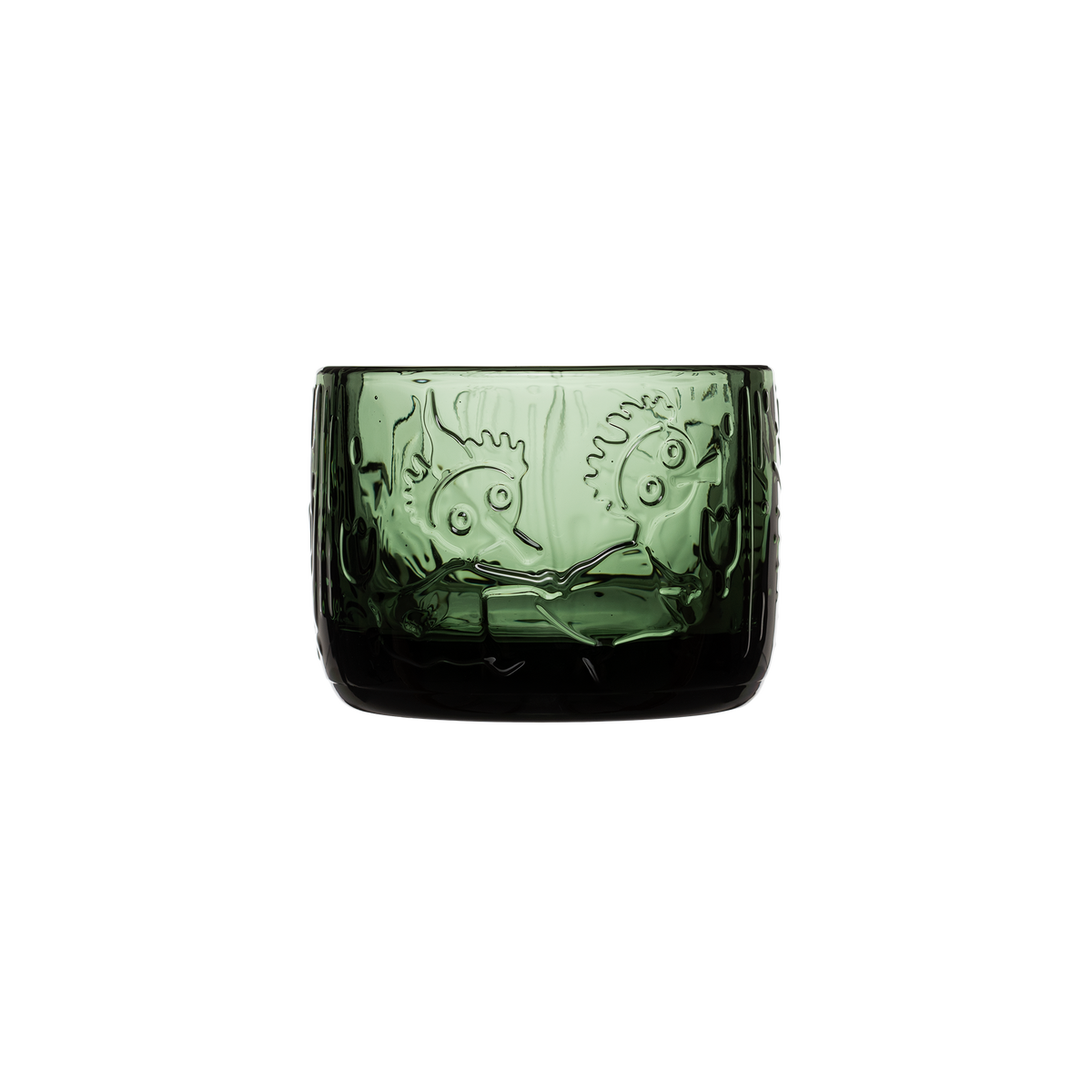 Moomin Mystical Forest Glass Candle Holder Green - The Official Moomin Shop