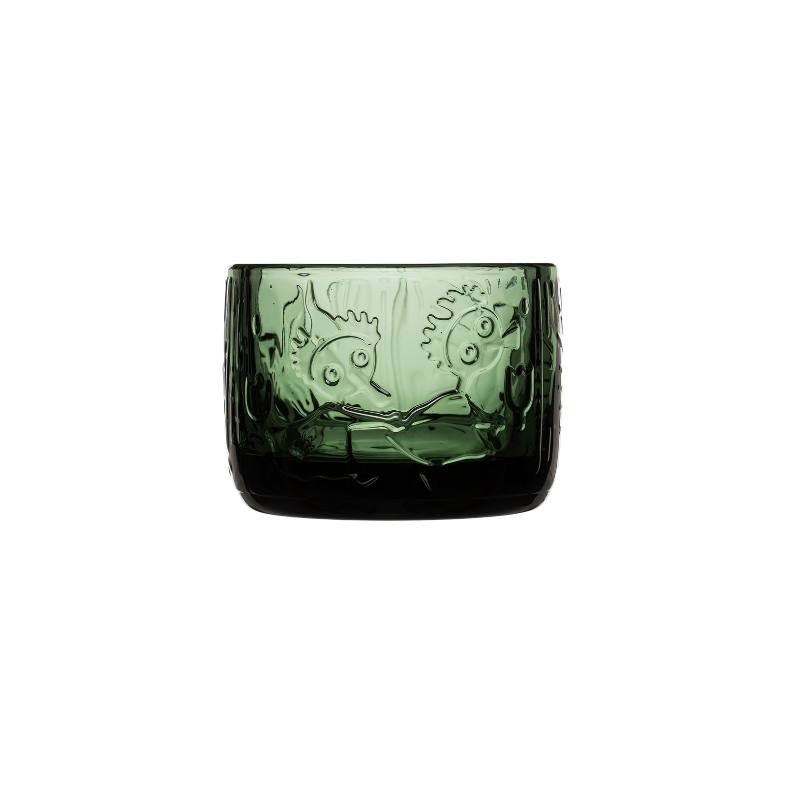 Moomin Mystical Forest Glass Candle Holder Green - The Official Moomin Shop