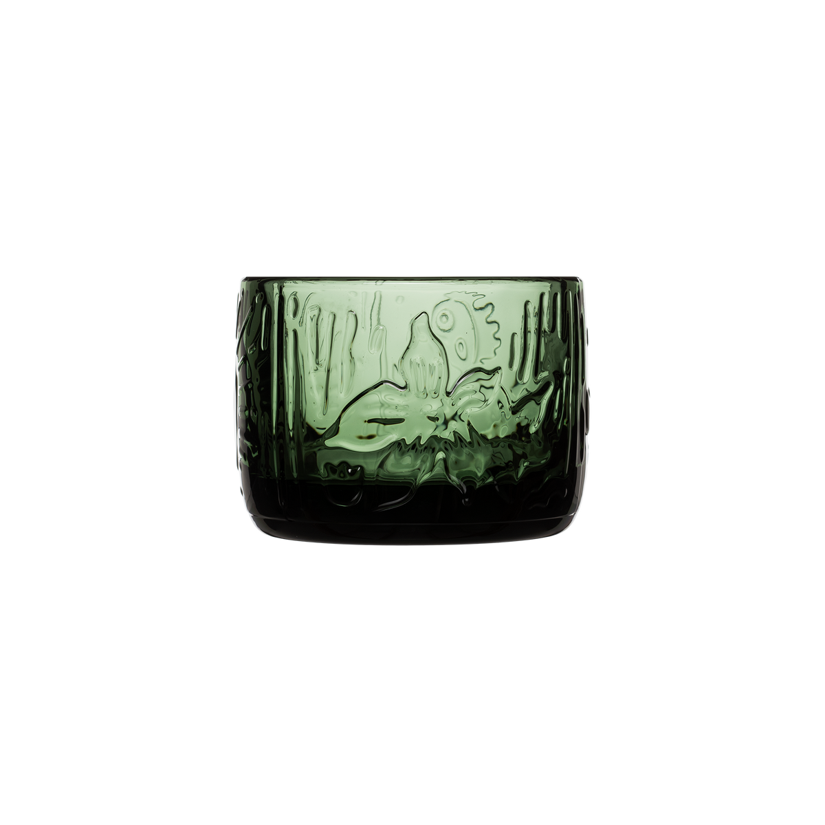 Moomin Mystical Forest Glass Candle Holder Green - The Official Moomin Shop