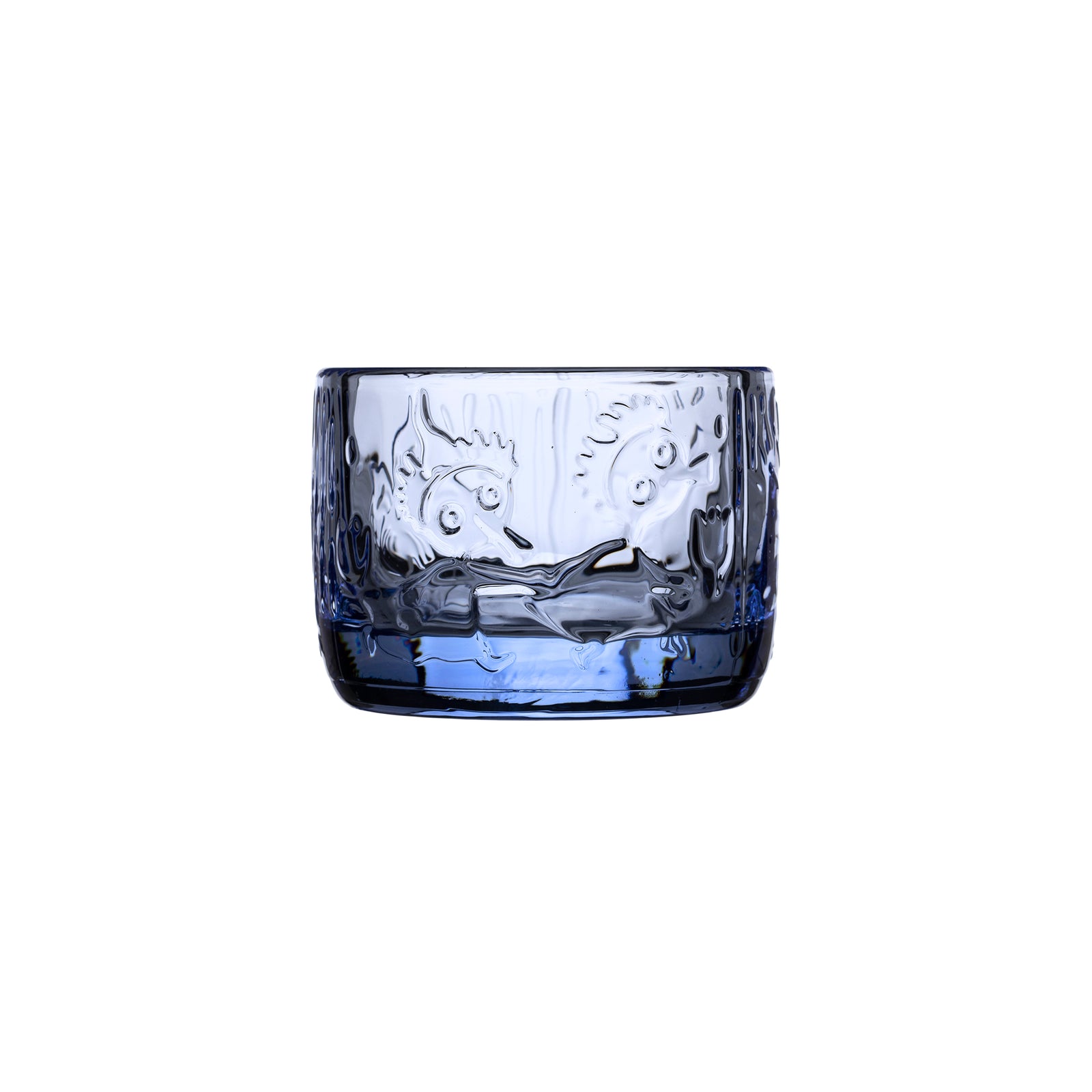 Moomin Mystical Forest Glass Candle Holder Blue - The Official Moomin Shop