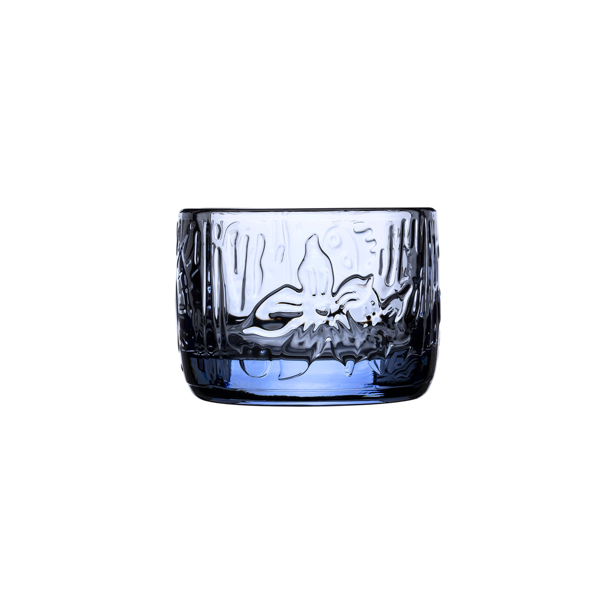 Moomin Mystical Forest Glass Candle Holder Blue - The Official Moomin Shop