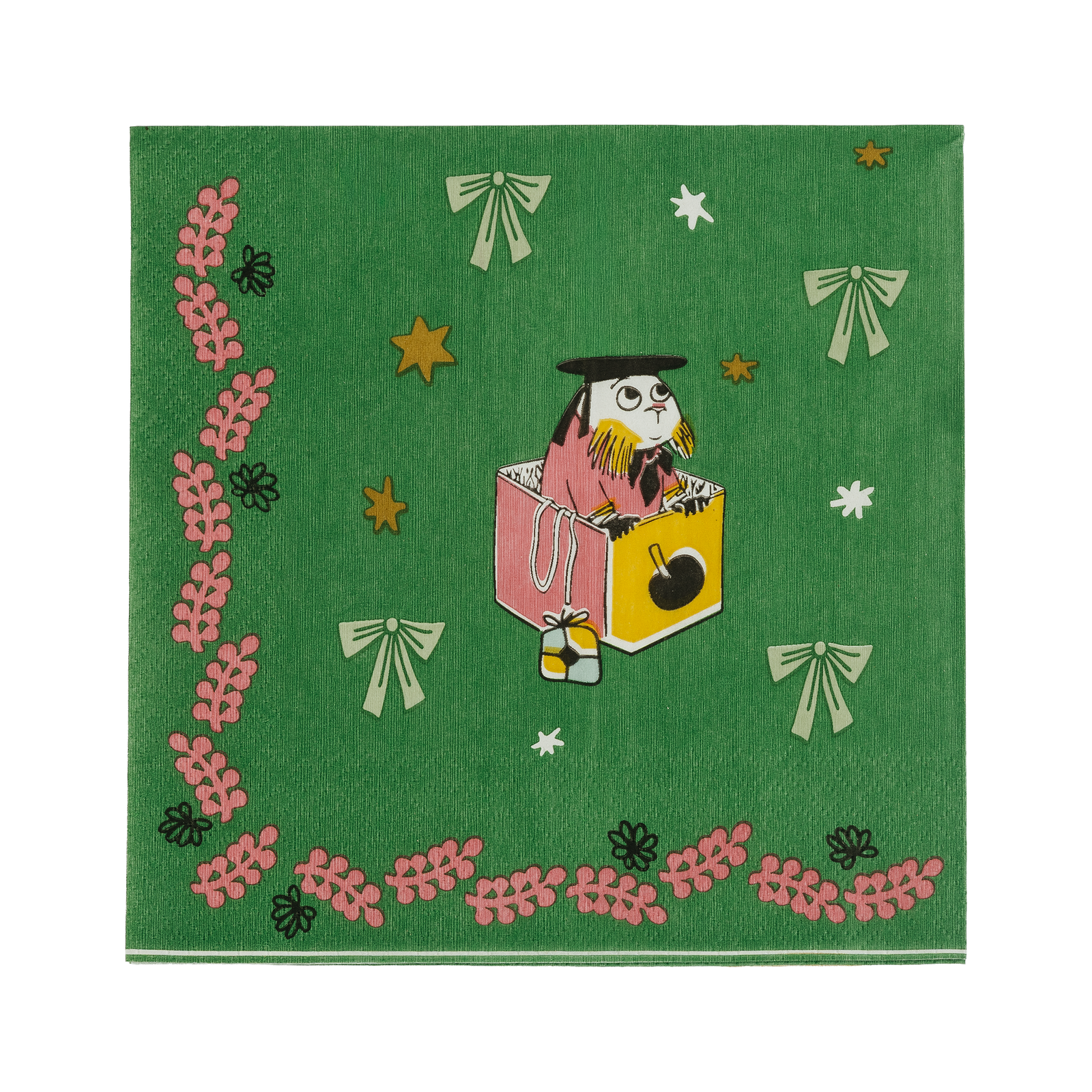 Moomin Gift Of Love Napkin 33cm Green - The Official Moomin Shop