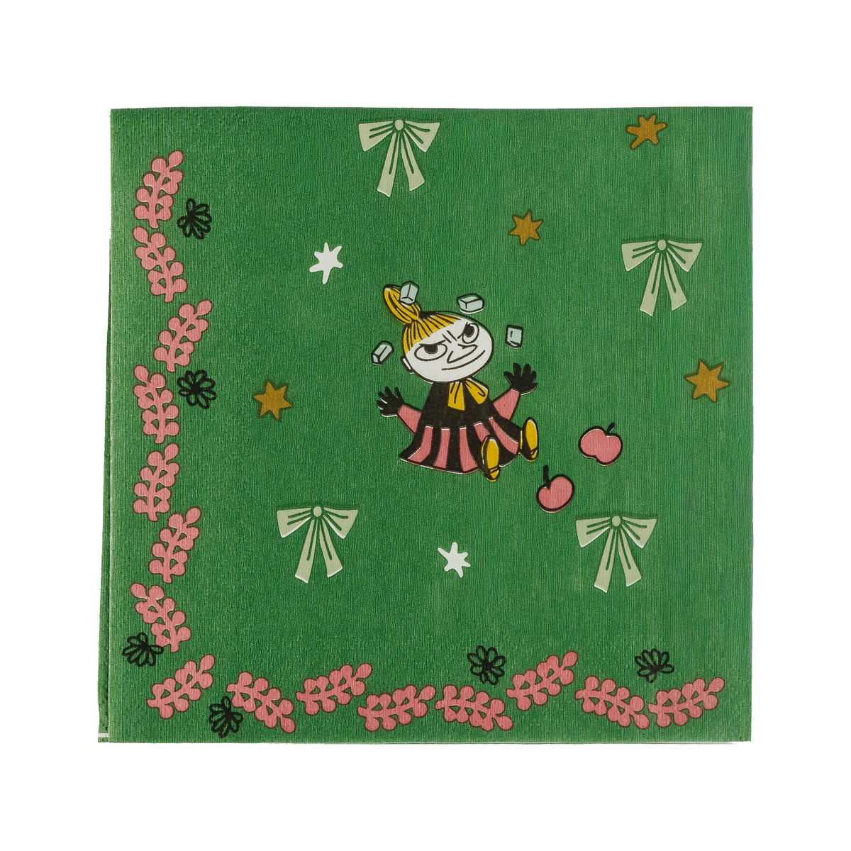 Moomin Gift Of Love Napkin 33cm Green - The Official Moomin Shop