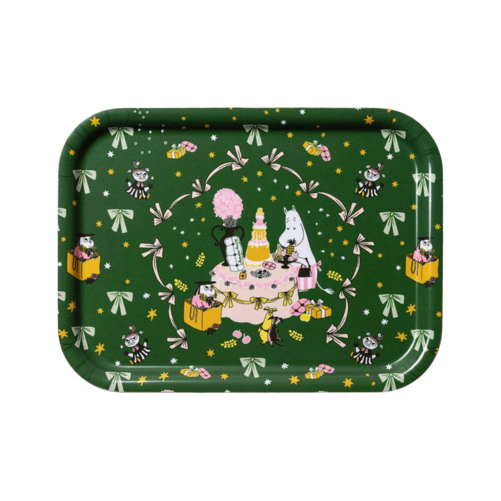 Moomin Gift Of Love Tray 27x20cm Green - The Official Moomin Shop